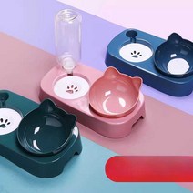 반려 동물 밥 그릇 강아지 고양이 매트세트, 블루-스몰(8이하고양이강아지용)