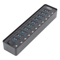 강원전자 NETmate NMU-HY10 USB허브/10포트 ▶ 유·무전원/USB3.0 ◀