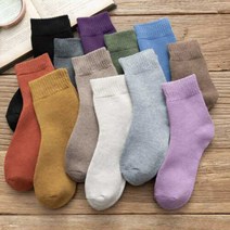 여자 도톰 따뜻한 겨울 무지 베이직 패션 양말 9621468