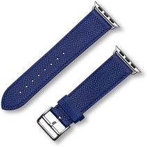 비브 애플워치 핸드메이드 가죽 밴드, 엡송 가죽(블루), L Size(42/44/45mm)