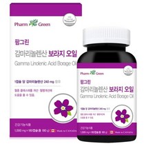 팜그린 감마리놀렌산 보라지 오일 1000mg x 180캡슐, 1