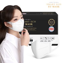 스마트에코 이유 성인용 화이트 50매 새부리형 국내생산 마스크