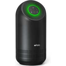 애완 동물용 Afloia HEPA 공기 청정기 가정용 최대 880 Ft² H13 True 필터 99.99% 동물 머리 냄새 먼지 연기 곰팡이 꽃가루 제거 필로 블랙, Black