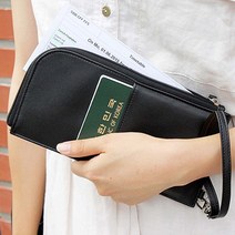 세련된 지갑 스타일 카드 포켓 데일리 여권 파우치+PD225042EA