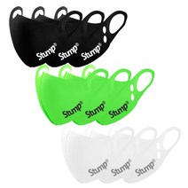 스텀프 3D 에어로 국가대표 스포츠 마스크 3P, M, 블랙