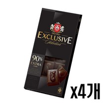 익스클루시브 다크 초콜릿 90% 100g, x4개