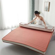 메모리폼토퍼 발열 토퍼 UVR-라텍스 이너 코어 아이스 실크 매트리스 접을 수 있는 더블 편안한 다다미 패