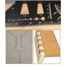 게이지 눈금자 3D 마이터 각도 측정 사각형 도구 목공 도구에 대한 45 도 90 각도기