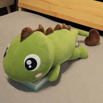 55-140CM 큰 크기 긴 사랑스러운 공룡 플러시 장난감 부드러운 만화 동물 공룡 봉제 인형 베개 어린이 소녀 생일 선물, 140cm, 1