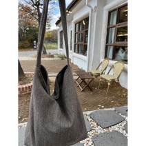 헤링본 모직 사각숄더백 가을백 2가지컬러 블랙 브라운 가방선물