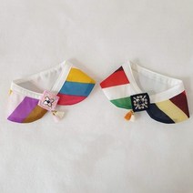 꾸콩 색동한복 케이프, 1개, 핑크S