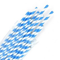 종이빨대 일자 스트로우 일회용 칵테일 데코 카페물품 페이퍼 스트라이프 1팩, 1개