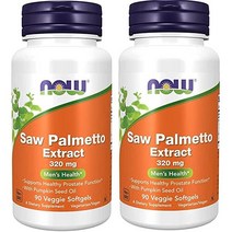 Now Foods 나우푸드 소팔메토 320mg 90베지 소프트젤 2통 세트
