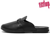 [국내 매장판] 핏플랍 그라시에 뮬 여성 사무실 슬리퍼 발편한 FFSO2F302BB 블랙 350834