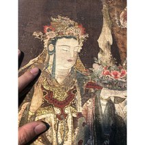 불교용품 그림 법당 탱화 불교 인물 68x136cm 고화 불교액자 달마, 68x136cm 심 사이즈, 단폭, 전체실크족자