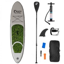 서핑 강습 준비물 패들 보드 서퍼 비치 성인용 워터 스탠드 업 접이식 휴대용 풍선 SUP 레이싱, 녹색과 검은색 위장(305 76 15cm