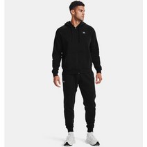 언더아머(UNDER ARMOUR) 남성 UA 라이벌 플리스 기모 풀 집업 후드 티셔츠 조거 팬츠 트레이닝복 세트[1357111/1357128-001]