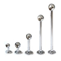 철물의민족 옷걸이봉 소켓 양구 단구 브라켓 천정 옷봉 고정 파이프 장롱 행거 교체, 05. 25파이 양구 소켓-100mm(1개), 1개