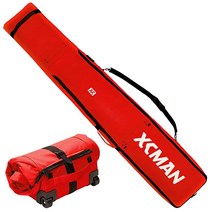 XCMAN TSA 잠금 장치가 있는 패딩 스노보드 휠 백 로드 트립 및 비행기 여행에 적합 길이 144.8cm(57인치)에서 190cm(75인치)까지 조절 가능 스키 또는 스