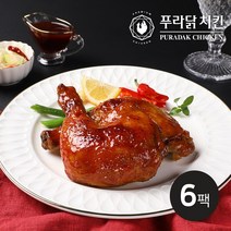 [푸라닭/당일출고] 통 닭다리구이 빅사이즈 매콤악마 250g 6팩, 단품, 단품