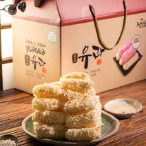 정일품 찹쌀 유과지함 2호 (1kg) 전통과자 선물박스 한과 명절 설 추석 전통선물 유과선물, 3개