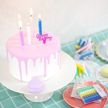 유어캔들 파티 숏스틱 생일초 모음, 꽈배기유니콘생일초(5397)