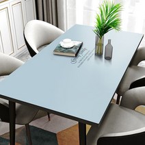 2인용 4인 6인용 방수 가죽 실리콘 테이블보 감성 식탁매트 미니 대형 사각 예쁜 식탁보 맞춤제작, 가로 80길이 150cm, 블루