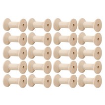 실패꽂이 실걸이 원목 나무 보빈 작은 실 스풀 빈 바느질 자수 원사 치실 와이어 바느질, 48x23mm