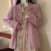 허그허그 엘리어 심플 투버튼 캐주얼 자켓 2color