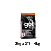고솔루션 LID 레시피 스몰브리드 강아지 사료 연어, 생선, 4kg, 5개