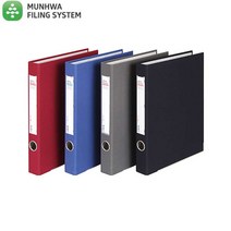 문화 A4 웹 3공 D링 바인더 3cm 흑색 B948-7, 단품
