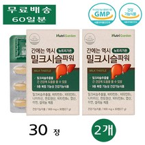 뉴트리가든 간 건강 밀크시슬 밀크씨슬 비타민B군 케어 피로 회복 파워 장 약 30정 2개