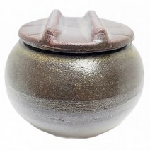 예조 미니옹기 옹기 항아리 도예 옹기수반 단지 수반 옹기항아리 공방 도자기, 나무뚜껑단지, 1개