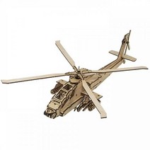 어린이 목재 입체퍼즐 - 영공방 AH-64 아파치 헬기