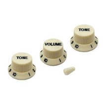 일렉트릭 기타 볼륨 톤 컨트롤 노브 세트 (2T1V + 스위치 캡) 조정 전위차계