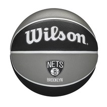 WILSON NBA 팀 트리뷰트 농구 브루클린 네츠 사이즈 17.8 74.9cm (7 29.5인치)