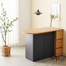 홈바 수납장 바테이블 주방 홈바바 아일랜드 바식탁 미니 이동식, 01.화이트_1300반타원(MW83W-W)