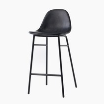 블랑누보 바스툴 diy 스탠드바 아일랜드 식탁 의자 키높이 1인용, 블랙