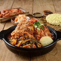 찐맛 우거지 감자탕 넉넉한 3인분 사리면 포함 뼈해장국, 2-3인분 1팩 + 사리면 + 생수 + 겨자소스