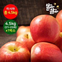 달아달아 정품사과 미시마 4.5kg(21-23과) 1박스, 단품