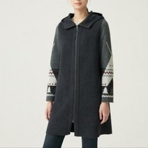 올리비아로렌 DP01 배색후드모코트 VVCEAXW9461
