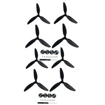 dji mavic 미니 드론용 프로펠러 퀵 릴리스 3날 프로펠러 dji mavic mini 2용 무소음 소음 감소 프로펠러, 8pcs 블랙