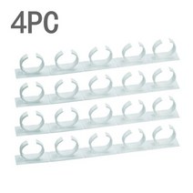 [황학] 4PCS 양념 병 항아리 랙 주방 스토리지 벽 마운트 성분 플라스틱 접착 클립 캐비닛 주최자 도어 후크 홀더, 4건