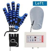 뇌졸증 재활 로봇 장갑 편마비 뇌경색 훈련 장비 손가락 운동 복구 장치, US plug, Left XL