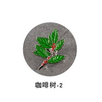 커피 크리에이티브 브로치 에스프레소 카페 장식 액세서리 바리스타 배지 EK43 커피 콩 브로치 기념 선물용, (200006151)라이트 그레이