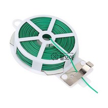 트위스트 가든 타이 원예용 철사 작물유인끈 식물 묶는 끈 고정용 빵끈 롤형 클립 철심끈 지지대 20M 50M 100M 포장끈 식물타이 원예자재 정원 관리, 가든타이 버밍 50M, 1개