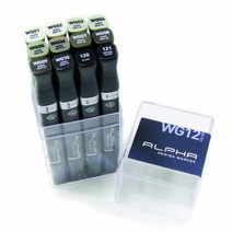 알파 디자인마카 12색 set - Warm Gray, 단품