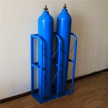 가스통 거치대 산소통 보관함 고정 보관대 LPG, 블루 2병