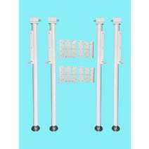 아웃트리거 캠핑카지지대 보트앞딩기 캠퍼 트레일러 잭 윈도우 스테이 카라반 받침대 다리, 4인 수동 그룹