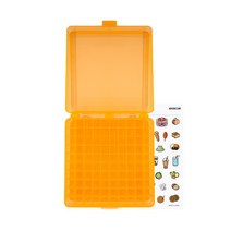 스토리지 박스 100홀 storage box 1.5ml 마이크로 튜브 원심 에펜 검체 샘플 보관 상자 연구 과학 실험, 1개(색상랜덤)(스티커증정)